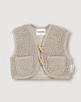 Wool Sherpa Vest - Sand