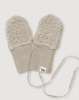 Wool Sherpa Mittens - Sand
