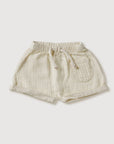 Gauze Baby Shorts - Bone