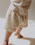 Gauze Baby Shorts - Bone