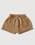 Gauze Baby Shorts - Bronze