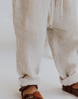 Gauze Pants - Stone