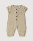 Gauze Jumpsuit - Pebble