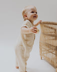 Gauze Jumpsuit - Pebble