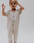 Gauze Jumpsuit - Stone