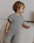 Knitted Playsuit - Gray Melange
