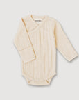 Wool Rib L/S Bodysuit - Oat