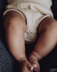 Wool Rib L/S Bodysuit - Oat