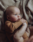 Wool Rib L/S Bodysuit - Fawn