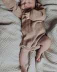 Wool Rib L/S Bodysuit - Sand