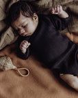 Wool Rib L/S Bodysuit - Storm