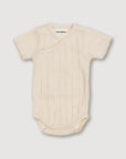 Wool Rib S/S Bodysuit - Oat