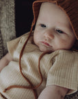 Wool Rib S/S Bodysuit - Oat