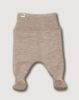 Wool Fleece Footed Pants - Sand