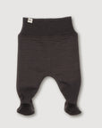 Wool Fleece Footed Pants - Storm