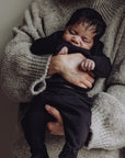 Wool Fleece Footed Pants - Storm