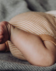 Wool Rib Bloomers - Fawn Stripe