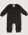 Wool Rib Playsuit - Storm