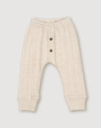 Wool Rib Leggings - Oat