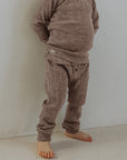 Wool Rib Leggings - Sand