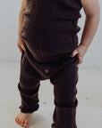 Wool Rib Leggings - Storm