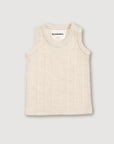 Wool Rib Singlet - Oat
