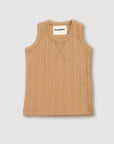 Wool Rib Singlet - Fawn