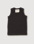 Wool Rib Singlet - Storm