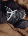 Wool Rib Baby Booties - Storm Stripe