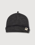 Wool Rib Baby Hat - Storm Stripe