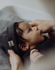 Wool Rib Baby Hat - Storm Stripe