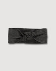 Wool Rib Knotted Headband - Storm Stripe