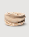 Wool Rib Infinity Scarf - Fawn Stripe