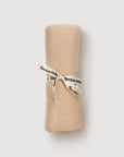 Wool Rib Swaddle Blanket - Fawn Stripe