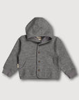 Wool Hooded Jacket - Storm