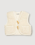 Wool Sherpa Vest - Milk