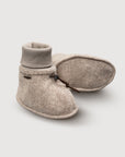 Wool Baby Booties - Sand