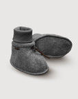 Wool Baby Booties - Storm