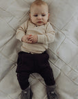 Wool Baby Booties - Storm