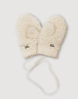 Wool Sherpa Mittens - Milk