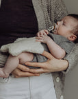 Wool Sherpa Pacifier Lovey - Milk
