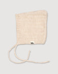 Wool Knitted Bonnet - Milk