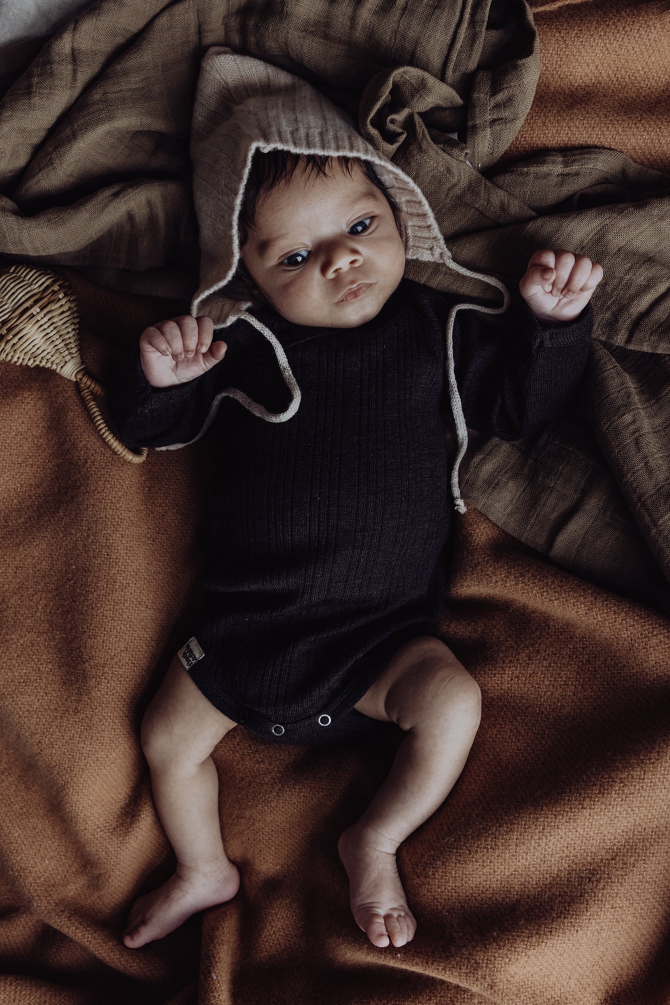 Finch & Fable - Wool Knitted Bonnet - Milk Finch & Fable - Wool Knitted Bonnet - Milk