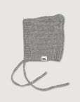 Wool Knitted Bonnet - Dove