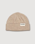 Wool Knitted Fisherman's Beanie - Oat