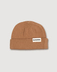 Wool Knitted Fisherman's Beanie - Fawn