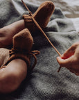 Wool Knitted Blanket - Dove