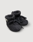 Wool Knitted Baby Booties - Storm