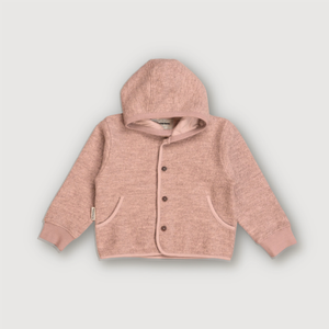 Wool Hooded Jacket - Biscuit