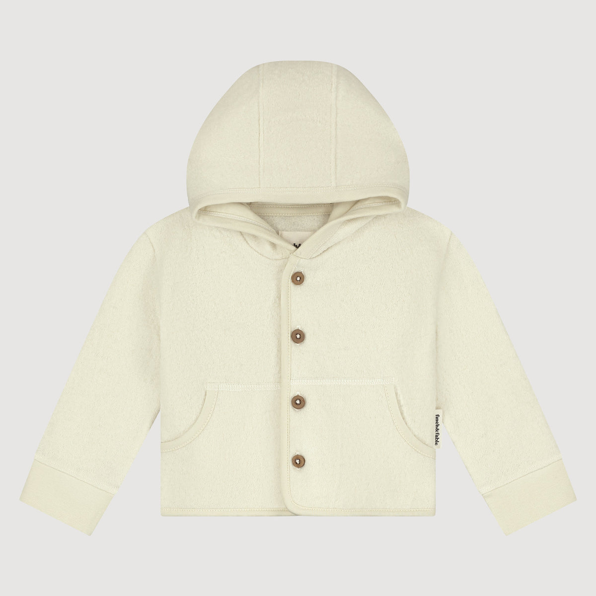 Wool Hooded Jacket - Milk